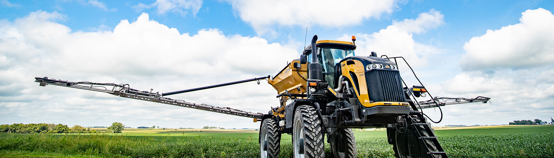 Sprayer in field
